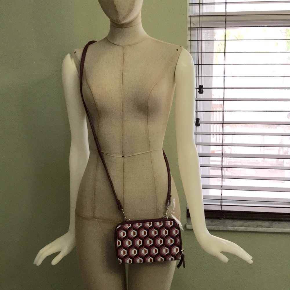 Burgundy crossbody bag
